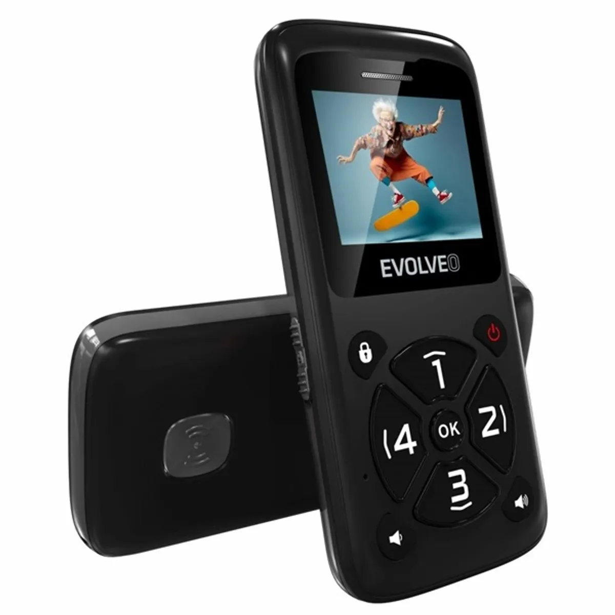 Evolveo EasyPhone ID 1,77" fekete mobiltelefon #7