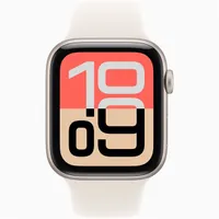 Apple Watch SE3 GPS-es (44mm) csillagfény alumínium tok, csillagfény S/M sportszíjas okosóra #2