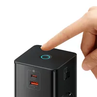 Baseus PSLR000301 PowerCombo 65W fekete hálózati töltő és elosztó #4