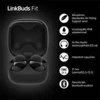 Sony WF-LS910N Linkbuds Fit zajszürős True Wireless Bluetooth fekete fülhallgató #6