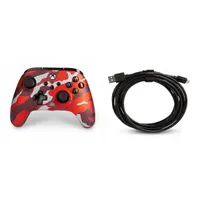 PowerA 1525942-01 Enhanced Wired Xbox Series X|S/Xbox One/PC vezetékes Red Camo piros kontroller #8