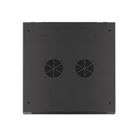 Lanberg WF01-6627-10B 19" 27U SZÉL:600mm MÉLY:600mm MAG:1307mm lapraszerelt üvegajtós fekete fali rack szekrény #9
