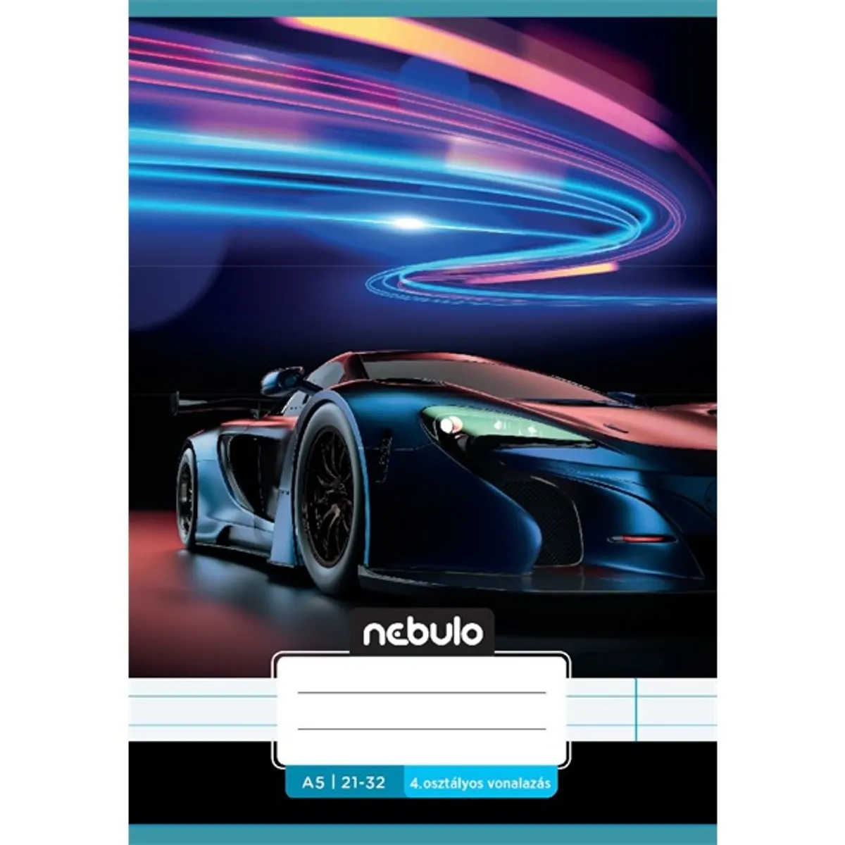 Nebulo Vagány minták I.  A5 4. osztályos 21-32 tűzött vonalas füzet #2