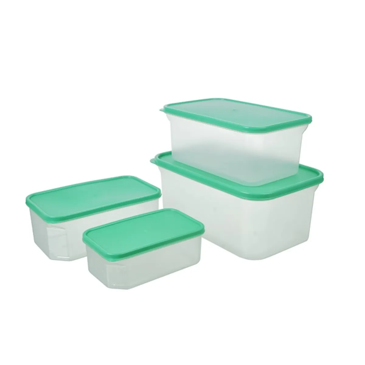 TOO KT-144 4 db-os téglalap ételtároló doboz szett 800ml+1.800ml+2.800ml+4.800ml #6