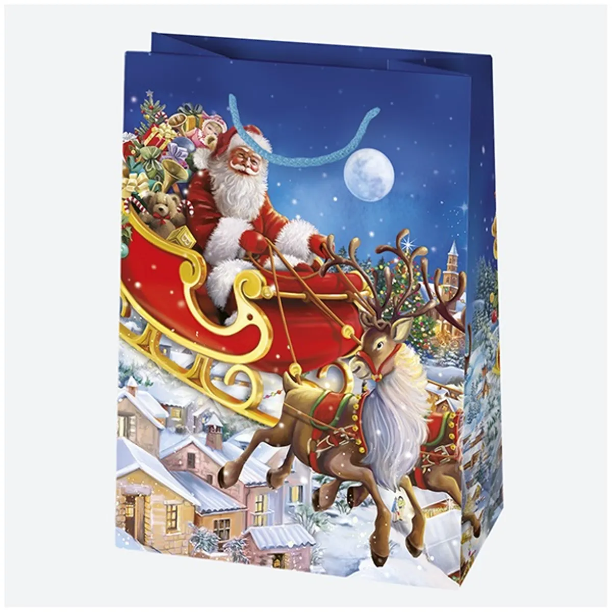 IRIS Karácsonyi ajándéktasak, 230x320x110 mm, különböző színekben és mintával #5