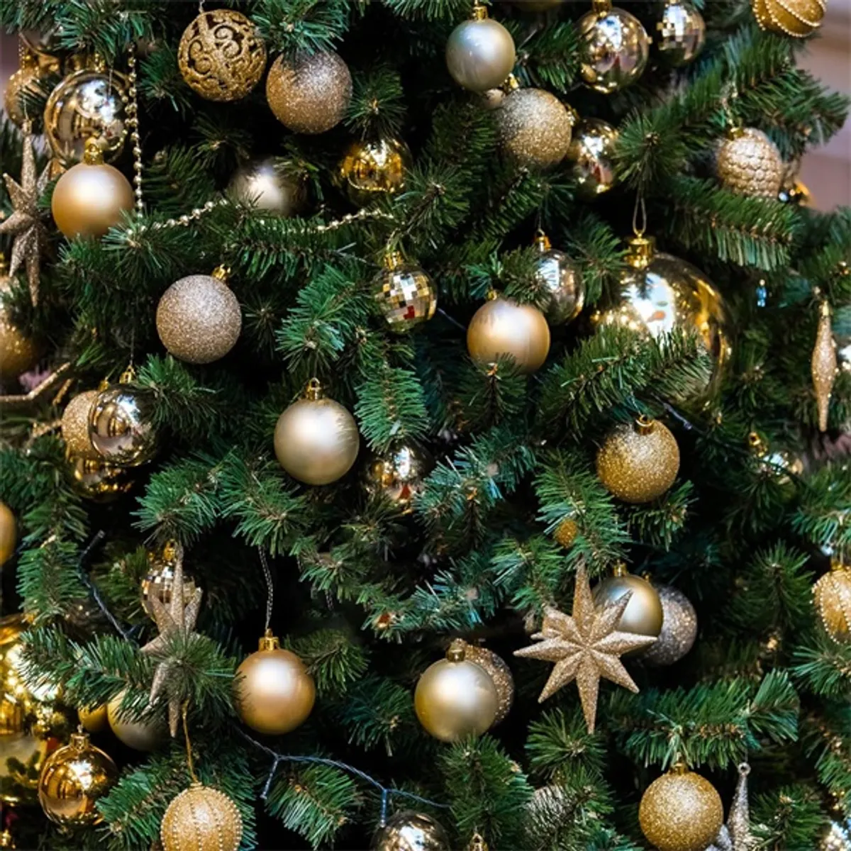 Iris Karácsonyfa gömb szett 100 db-os arany #4