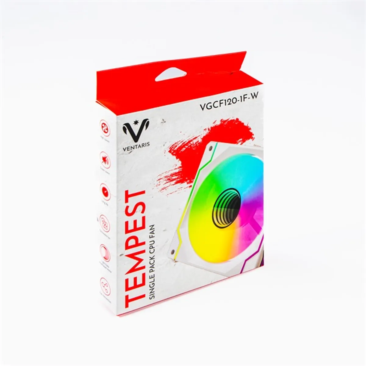 Ventaris VGCF120-1F-W Tempest RGB számítógép ventilátor fehér #4