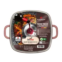 Blaumann BL-4092 4,4L Cerastone Collection 24 cm-es négyzet alakú edény fedővel #3