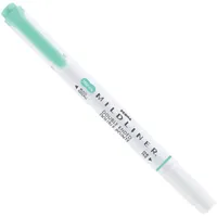 Zebra Mildliner Fluorescent kékeszöld kettős végű szövegkiemelő #2