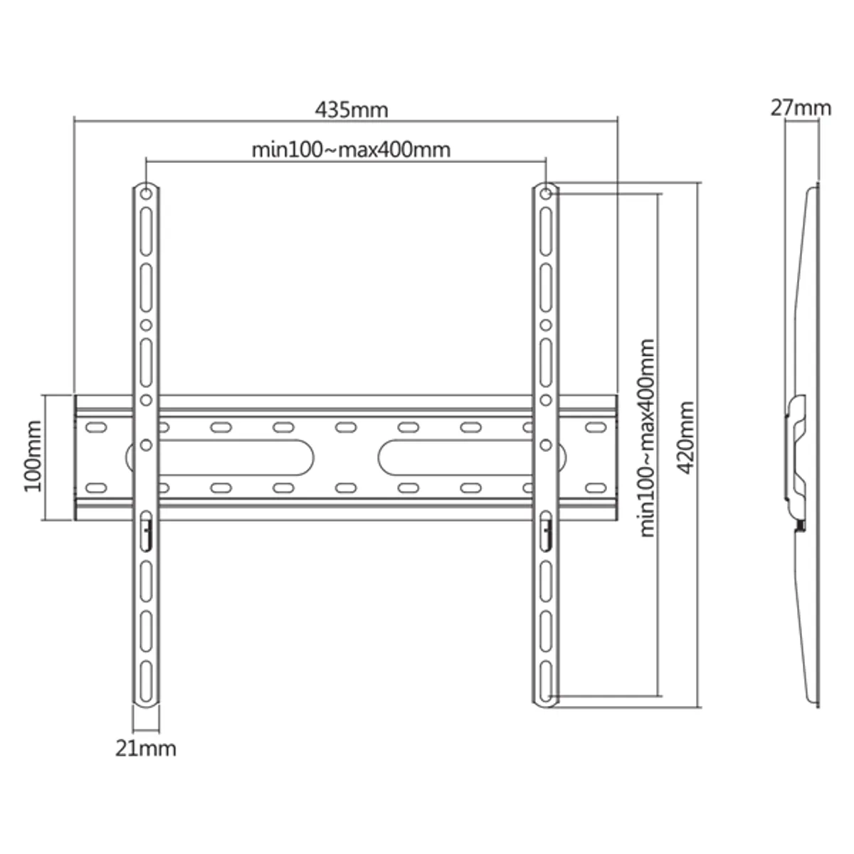Sbox PLB-2544F-2 32" - 70" fix fali TV konzol #5