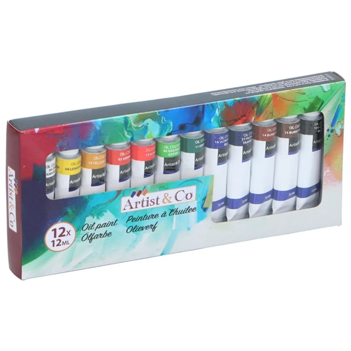 Artist&Co 12 darabos 12 ml olajfesték #1