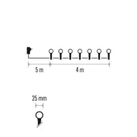 Emos D5AC01 4m/40LED/kül-beltéri/időzítős/hideg fehér/golyók LED fényfüzér #8