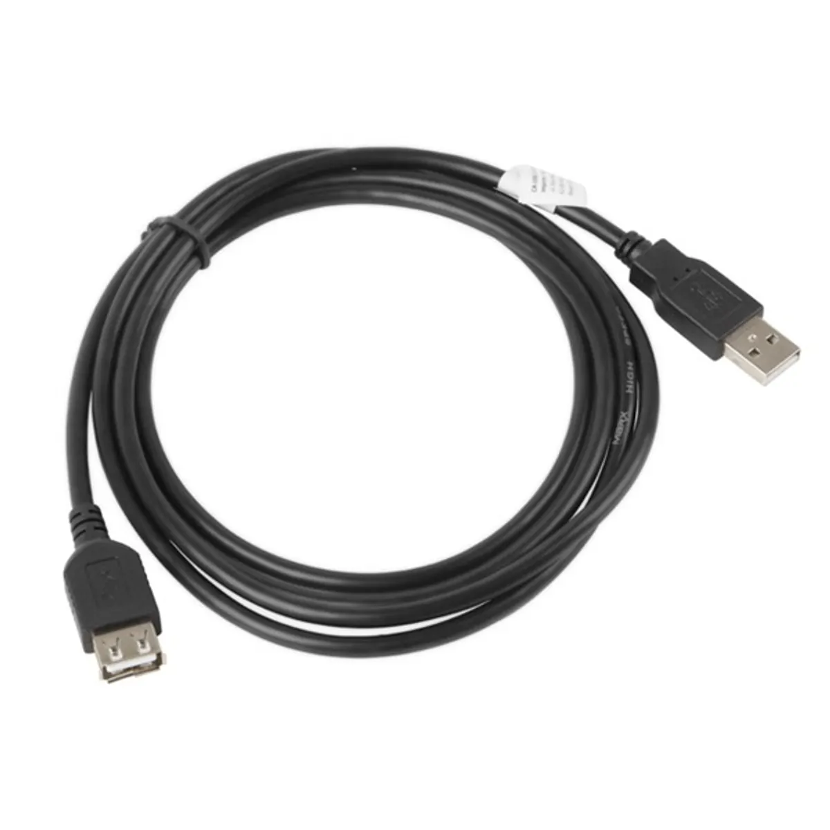 Lanberg 1,8m USB-A 2.0 apa - anya fekete kábel #2