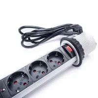 TOO PPS-300-3S IP20, 3x 2P+F, ezüst asztalba süllyeszthető elosztó #5