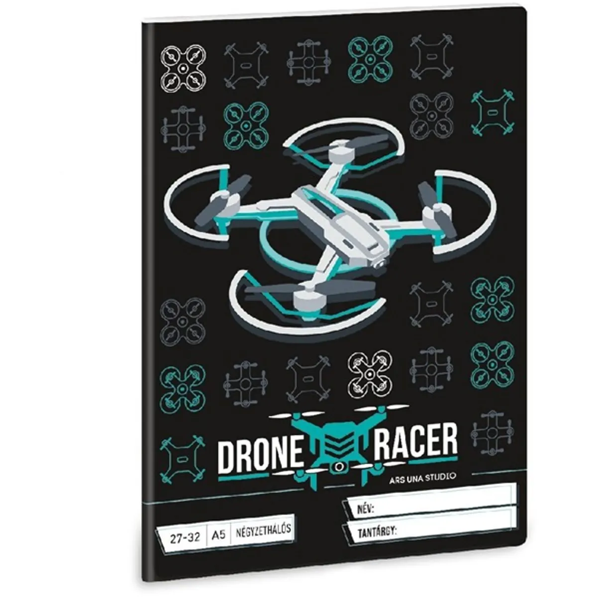 Ars Una Drone Racer 5131 A5 27-32 kockás füzet #1