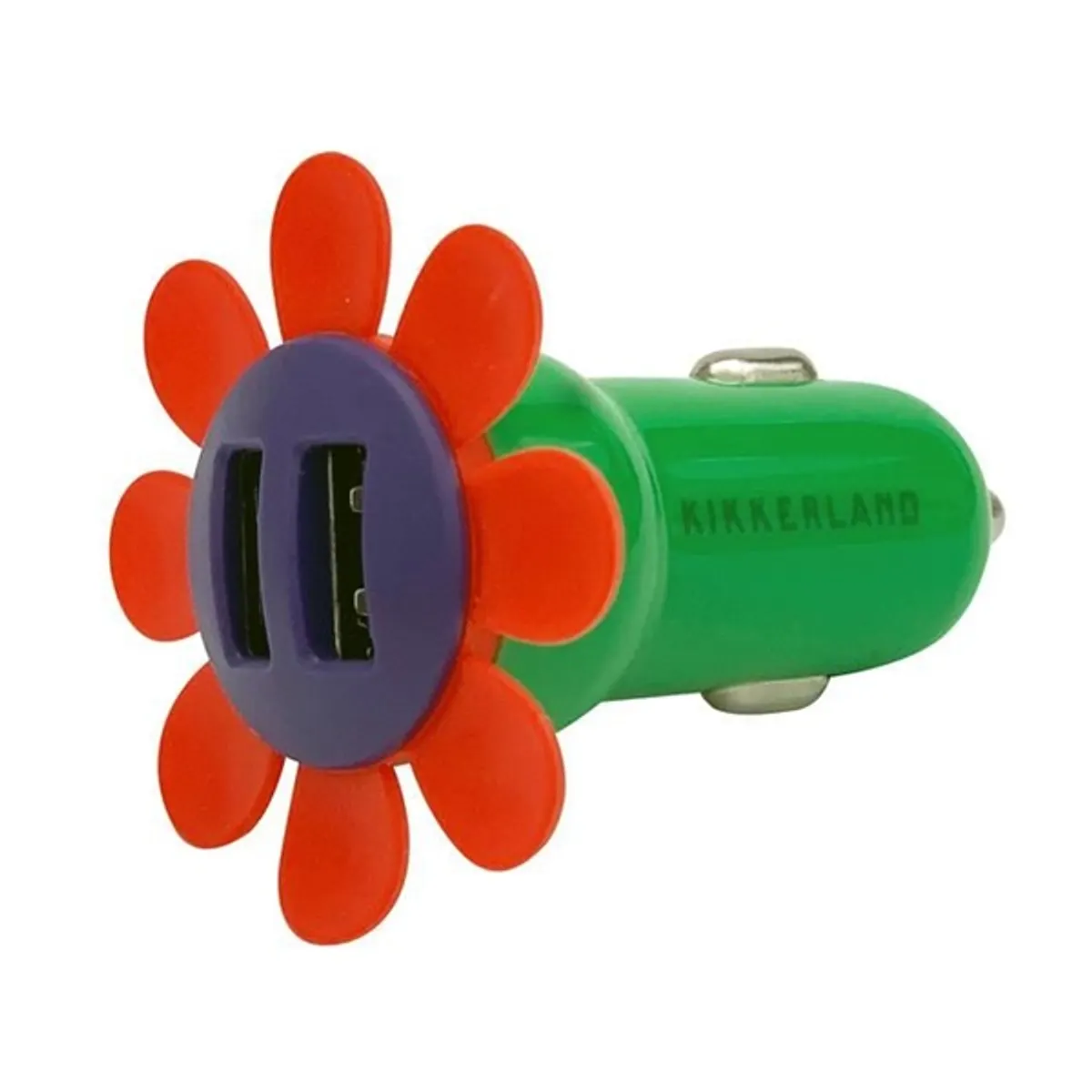 Kikkerland US215-EU 2xUSB virág formájú autós töltő #1