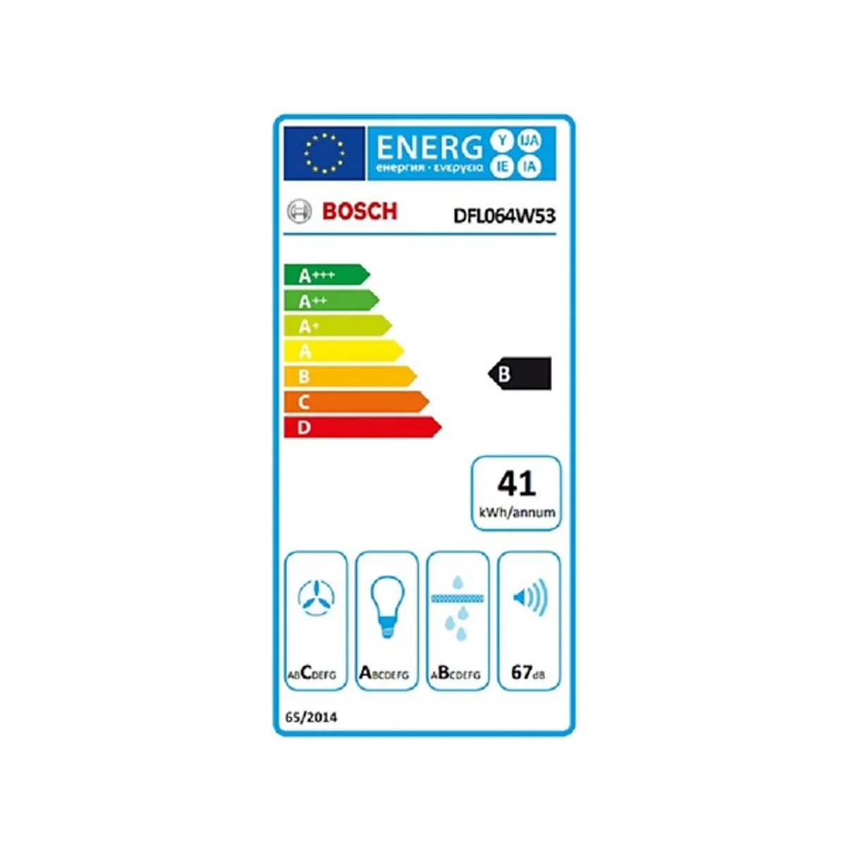 Bosch DFL064W53 ezüst, beépíthető, kihúzható, méret:59,8 cm, zajszint:67 dB, páraelszívó #7