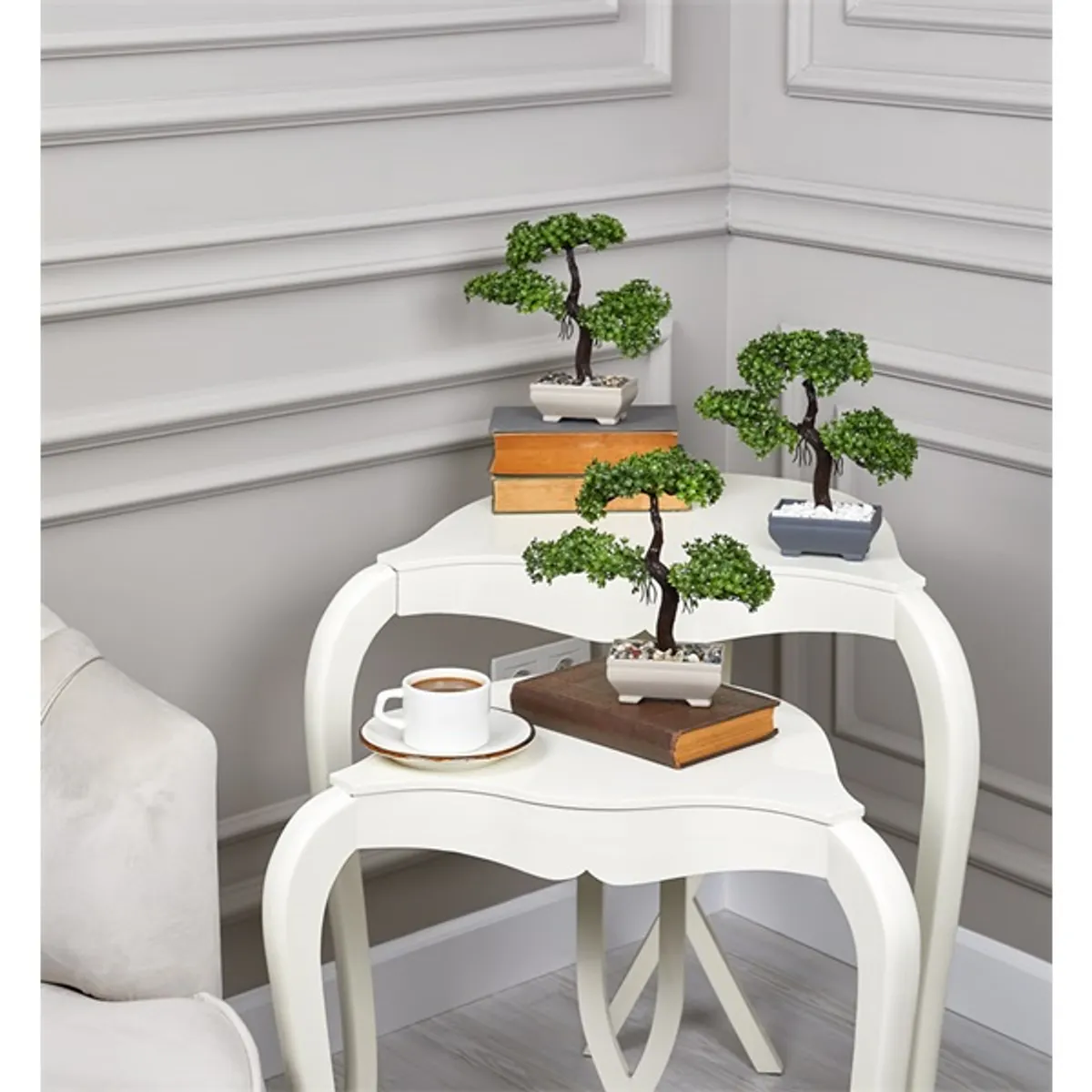 IRIS E5660 BONSAI dekoráció művirággal cserépben 10x22cm #1