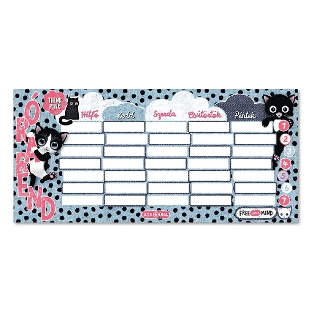 Ars Una Think-Pink 23 5285 1 lapos órarend #1