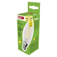 Emos ZF3D02 E14/1,8 W (25 W)/250 lm/meleg fehér filament gyertya LED izzó #2