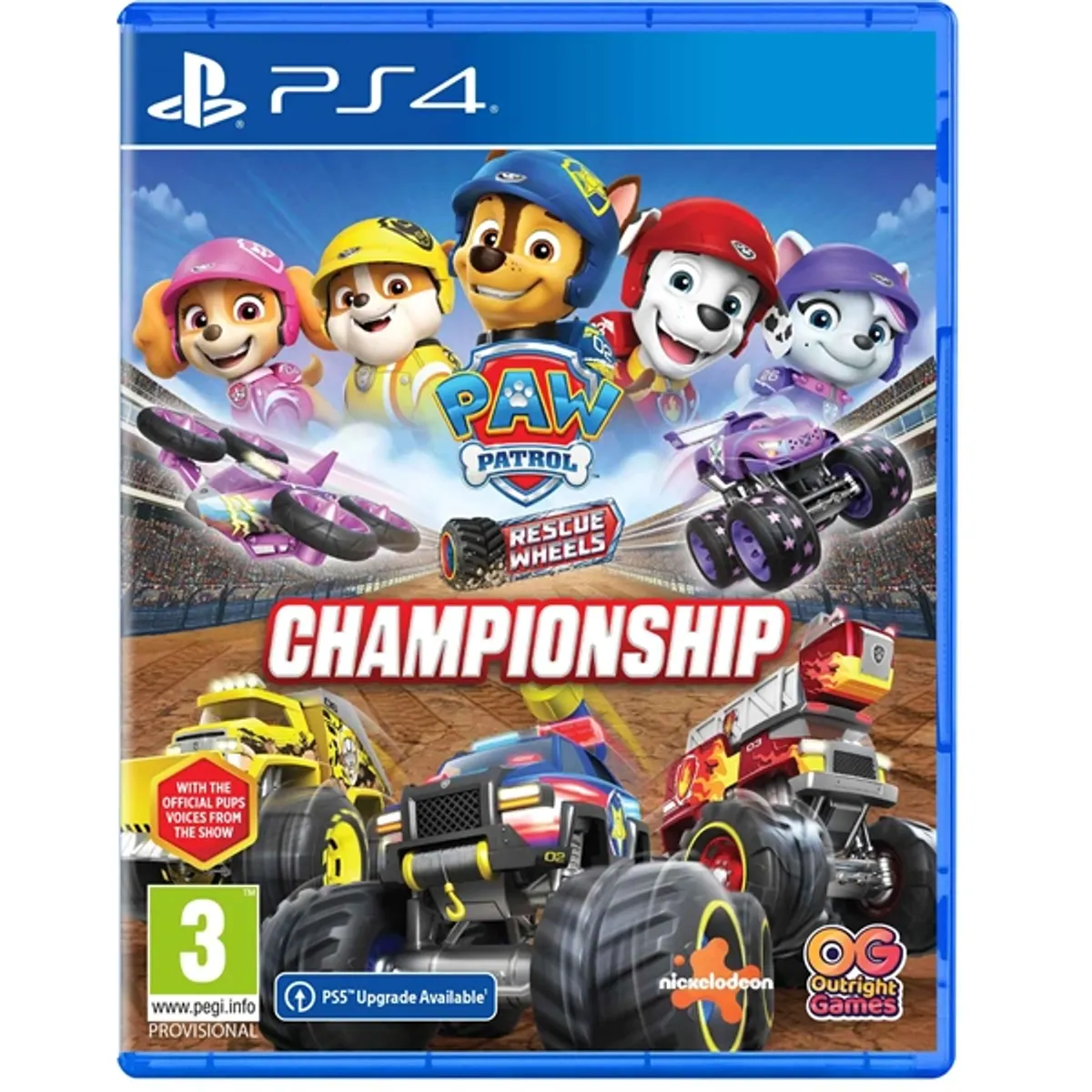 PAW Patrol Rescue Wheels: Championship PS4 játékszoftver #1