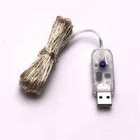 Iris 8 programos 10m/távirányítós/meleg fehér/100db LED-es/USB-s fényfüzér, fénydekoráció #3