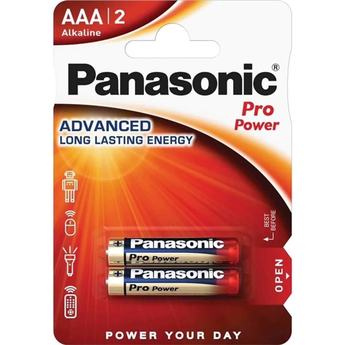Panasonic LR03PPG/2BP 1,5V AAA alkáli tartós mikroceruza elem 2 db/csomag #1