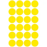 Avery 3007 18mm 96db-os sárga jelölőpont #2