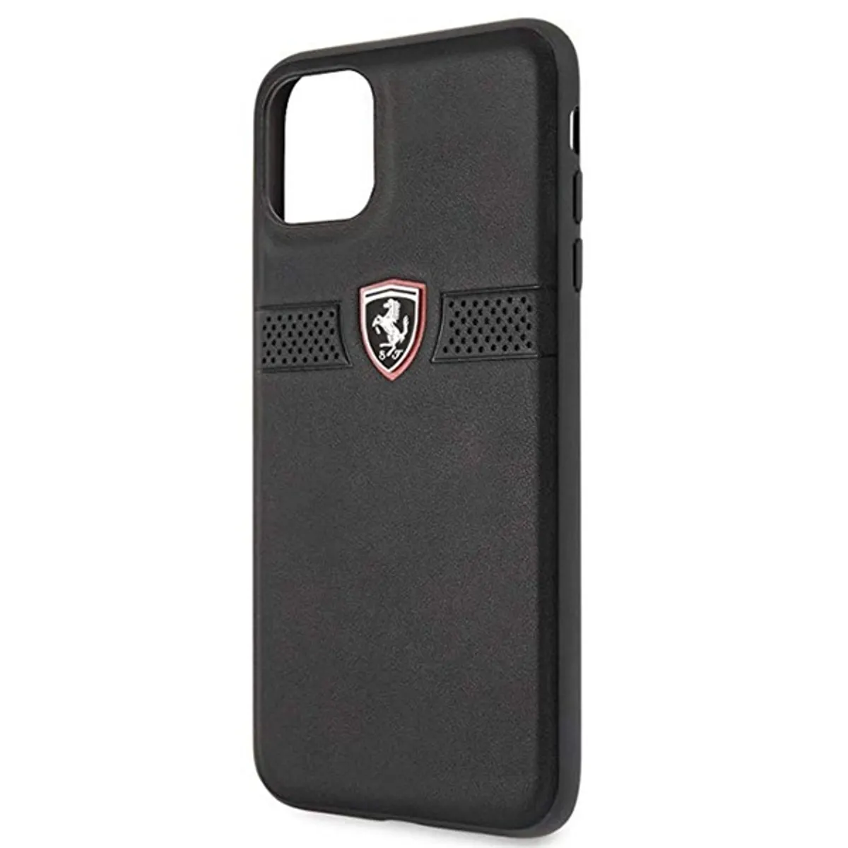 FERRARI Off Track iPhone 11 Pro Max fekete szemcsés bőr hátlap #2