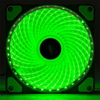 Akyga AW-12E-BG 120mm zöld LED ház hűtőventilátor #4