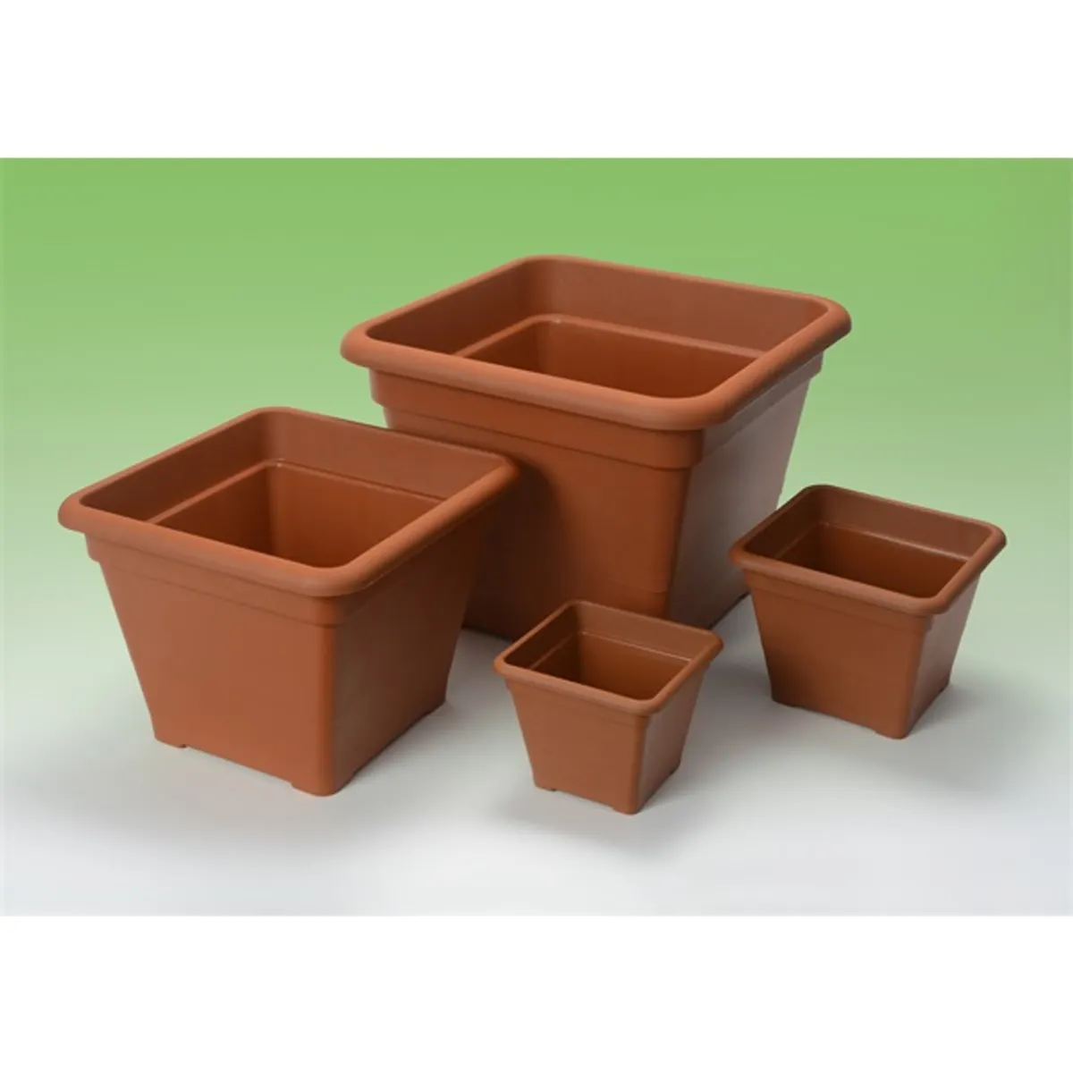 FLAIR Sydney 61298 terra 20x20 alátéttel szögletes virágcserép #3