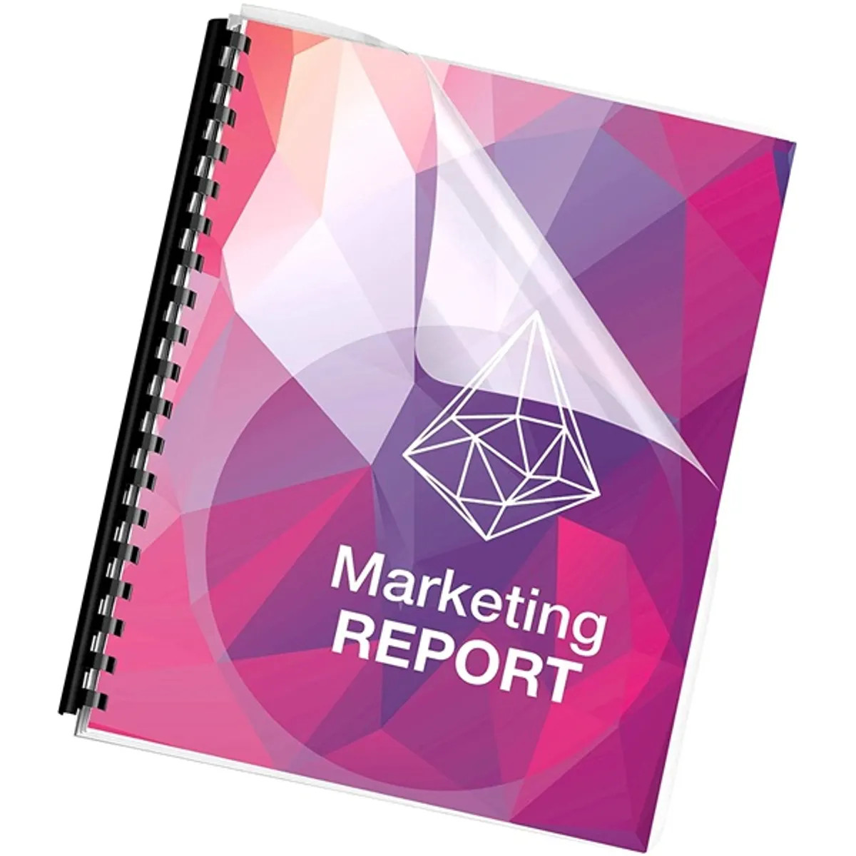 Fellowes 12mm 100db-os 56-80lapos fekete műanyag spirál #3