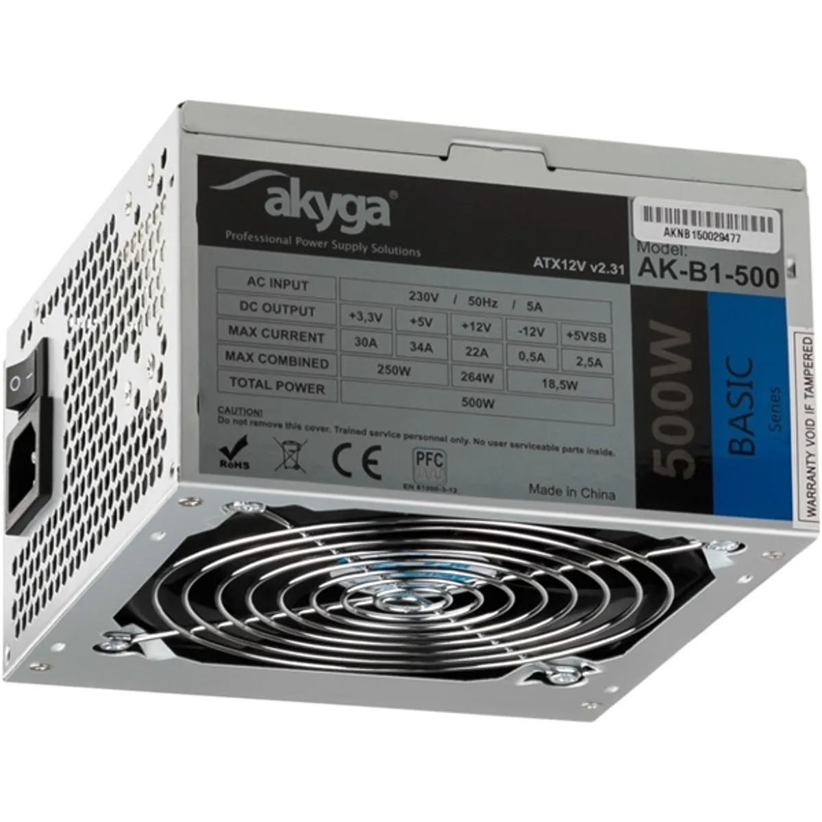 Akyga AK-B1-500 500W ATX tápegység #1