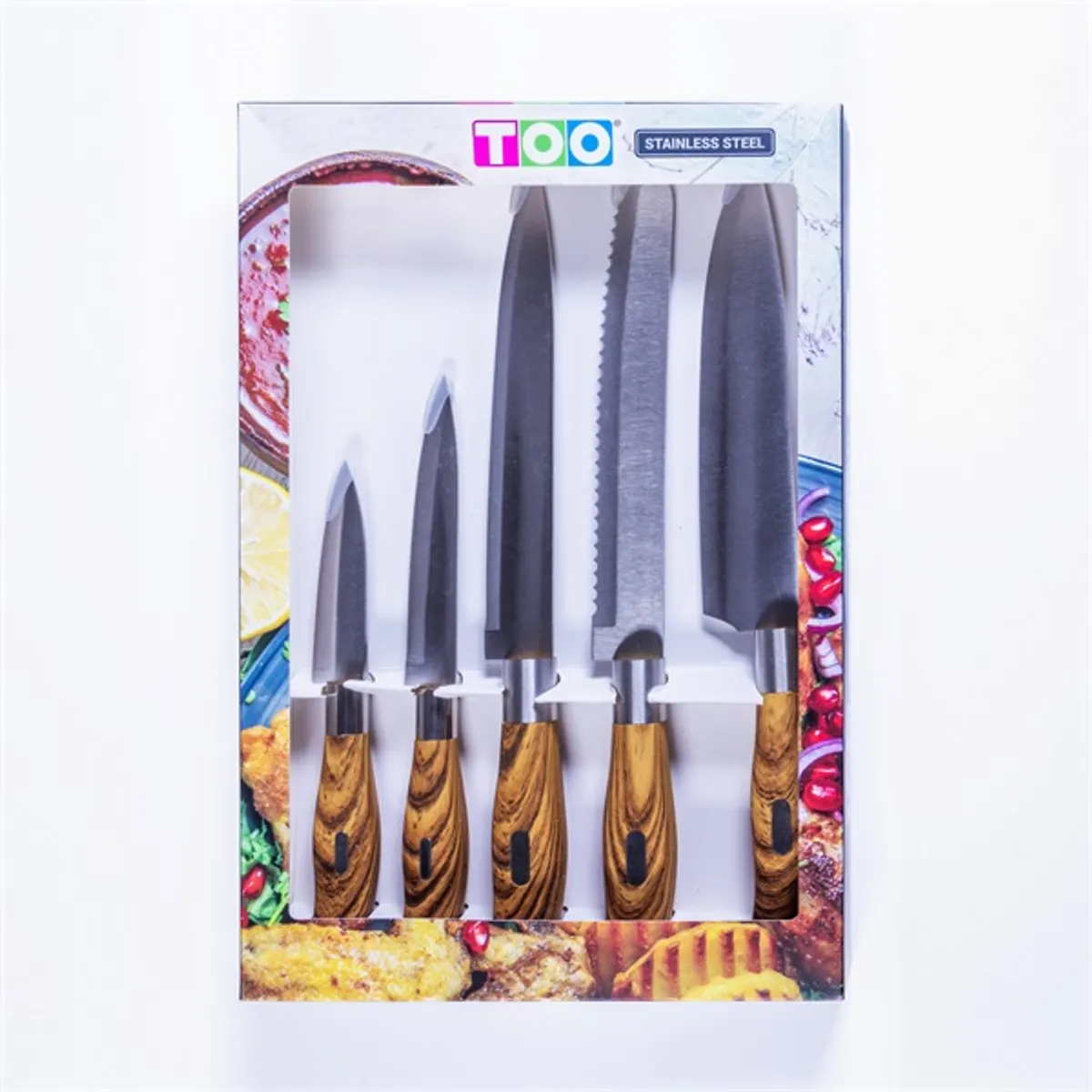 TOO KT-392 fa nyéllel 5 darabos késkészlet #1