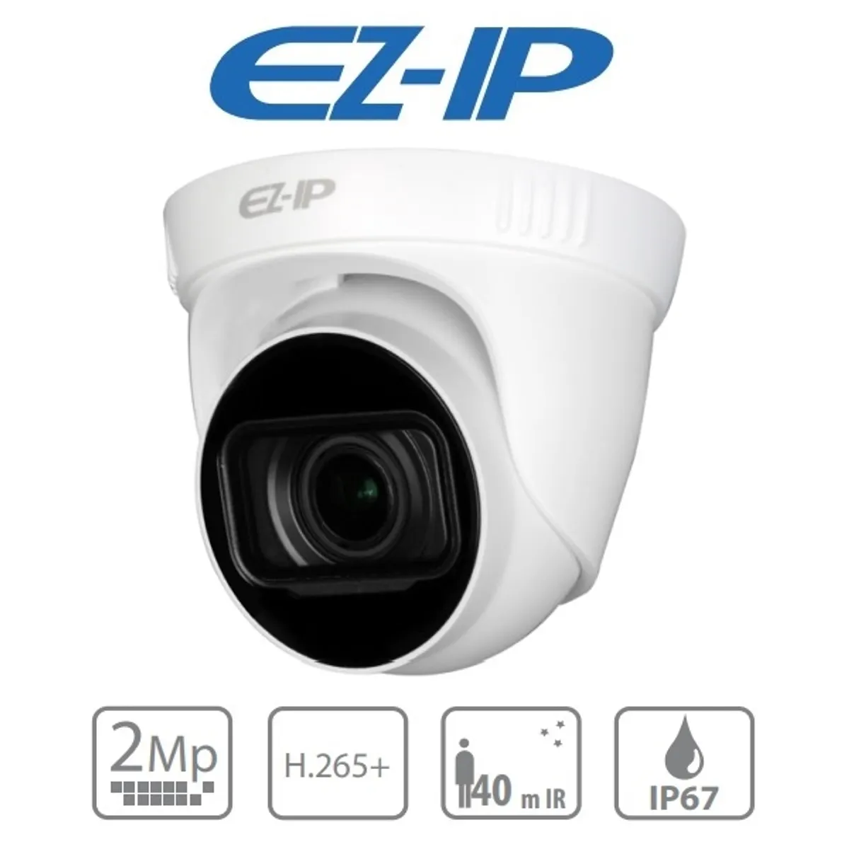 EZ-IP IPC-T2B20-ZS kültéri, 2MP, 2,8-12mm(motor), IR40m, IP Turret kamera #1