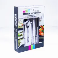 TOO KT-404 S Dolphin 16 db-os ezüst evőeszköz készlet #3