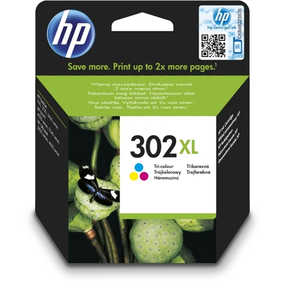 HP F6U67AE (302XL) háromszínű tintapatron #1