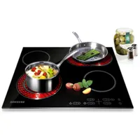 Samsung CTR164NC01/XEO fekete, beépíthető, elektromos üvegkerámia, főzőzóna: 4, beépíthető méret: 56cm, főzőlap #2