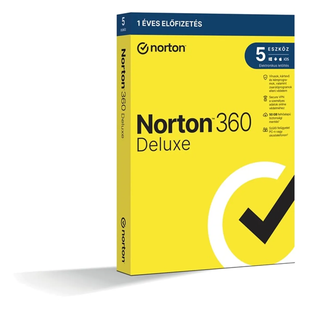 Norton 360 Deluxe 50GB HUN 1 Felhasználó 5 gép 1 éves dobozos vírusirtó szoftver #1