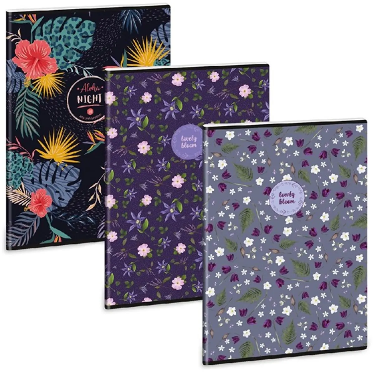 Ars Una Wild Bloom mix 5247 A4 extra kapcsos kockás füzet #1