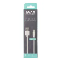 AVAX CB124W PURE 2m 2,1A USB A-Lightning fehér adat- és töltőkábel #3