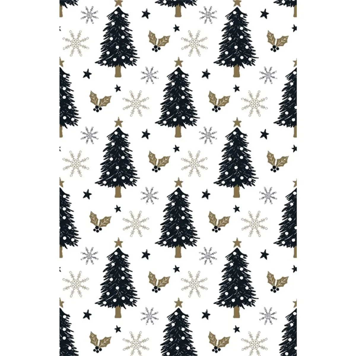 IRIS Karácsonyi tekercses csomagolópapír,  200x70cm, különböző mintákkal, 60g/m2 #8