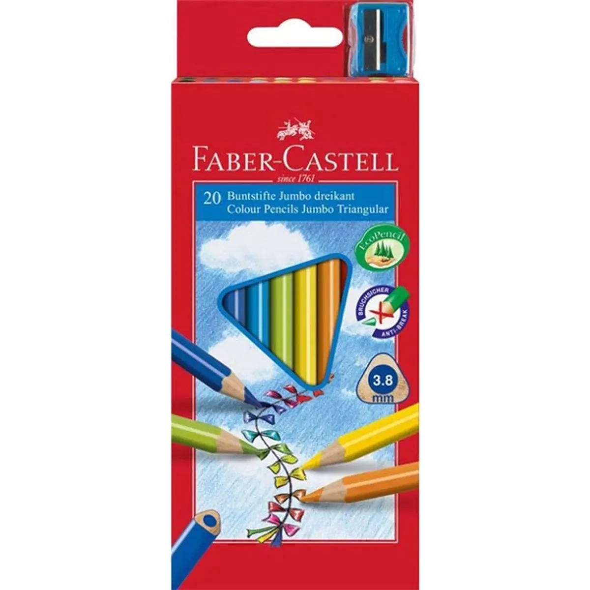 Faber-Castell Grip Junior háromszögletű 20 db-os színesceruza készlet #1