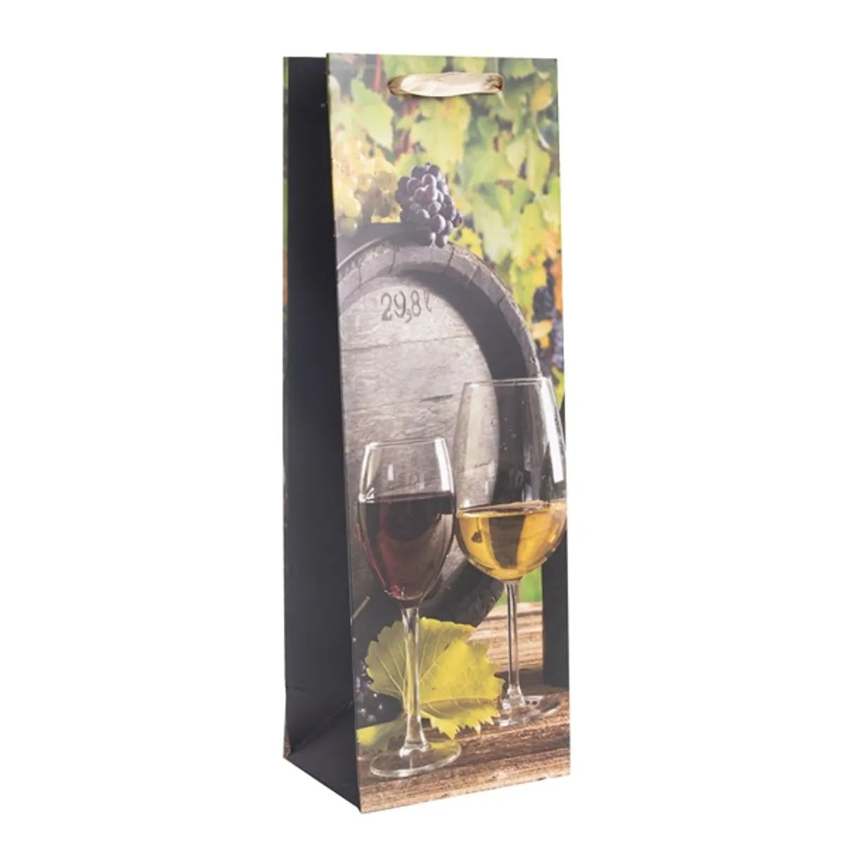 Iris papírtasak boros matt, hordó+2bor 12-36 cm #1