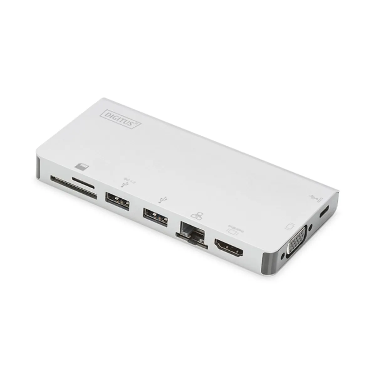 DIGITUS DA-70866 USB-C utazó 8 portos univerzális notebook dokkoló állomás #1