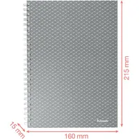 Esselte ColourBreeze A5 kockás kék spirálfüzet #5