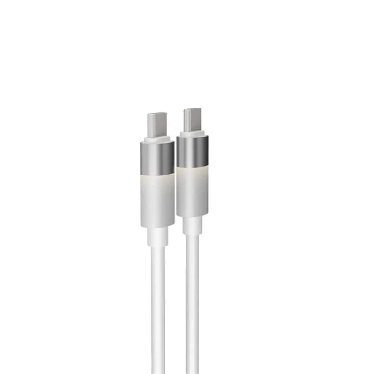 AVAX CB317 GLOWY 2m 60W USB-C fehér gyorstöltő kábel #5