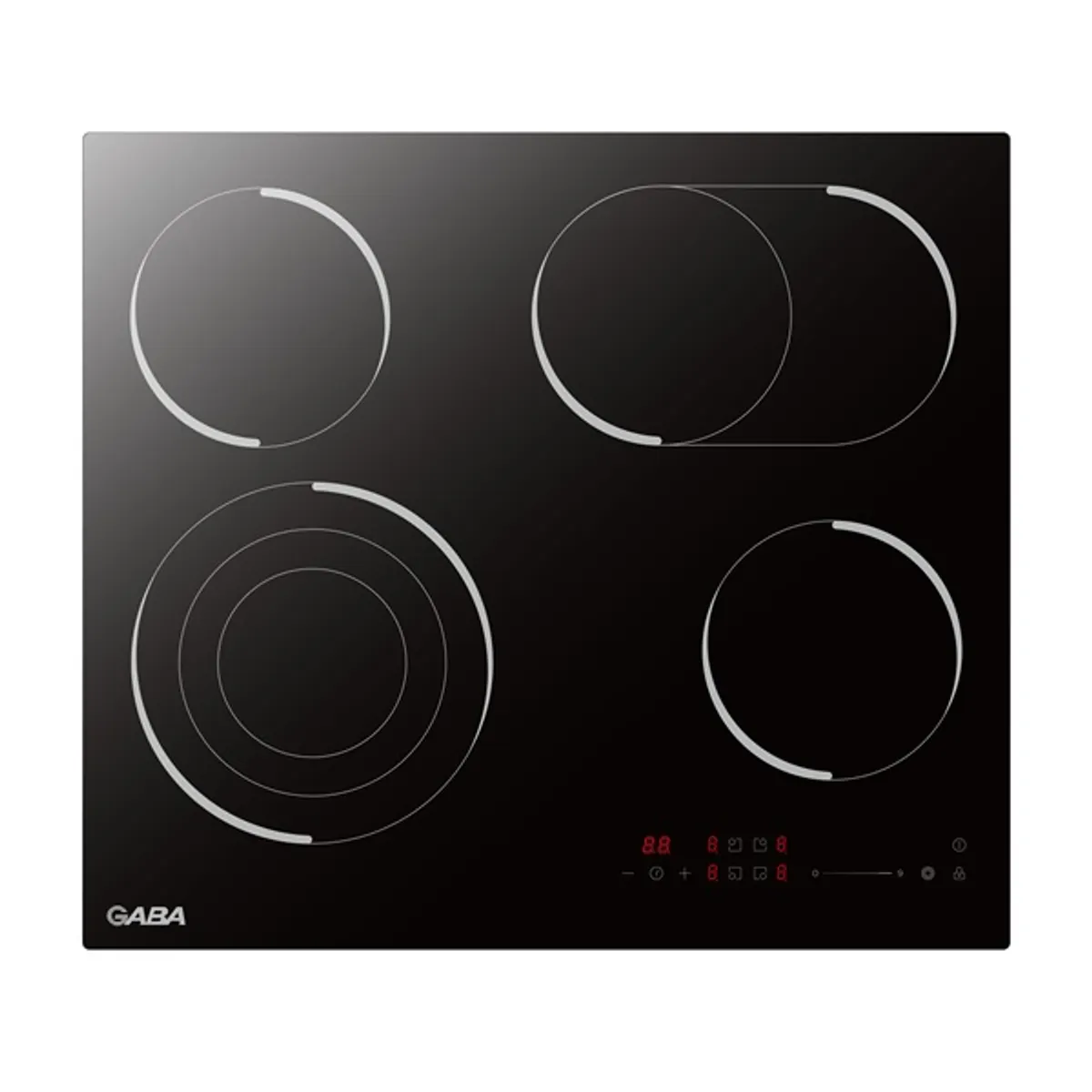 Gaba GMH-C-4TZS beépíthető, elektromos üvegkerámia, főzőzóna:4, beépíthető méret:56cm, főzőlap kerámia főzőlap #2