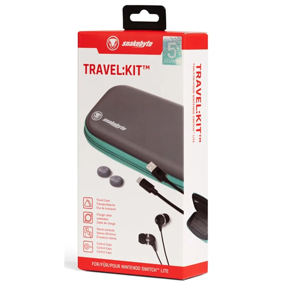 Snakebyte SB915123 TRAVEL:KIT™ Nintendo Switch Lite szürke utazótok #3