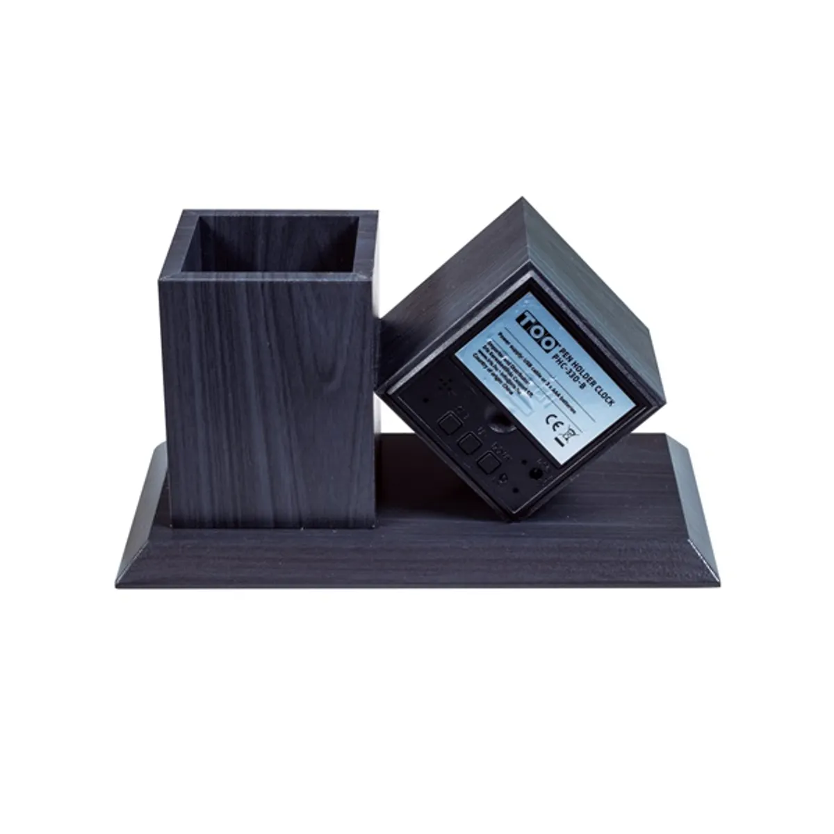 TOO PHC-330-B fekete digitális óra írószertartóval #2